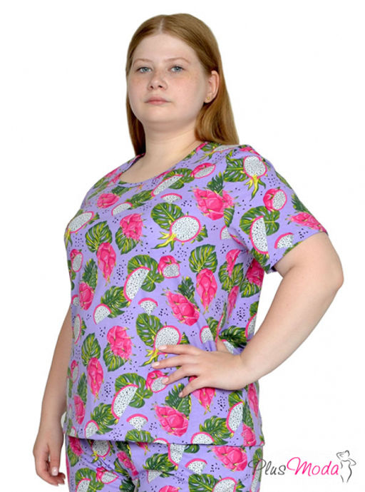 Футболка Модель №2057 размеры 44-84 - Plusmoda фото 2