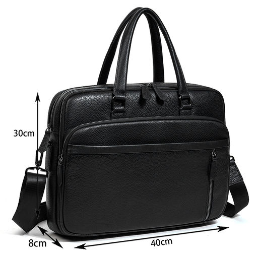 Сумка мужская, кожа, MIRONPAN 98801 Черный фото 2