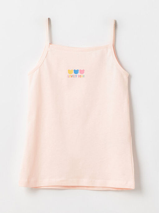 Kare Yaka Bask?l? K?z ?ocuk Atlet 2li - Waikiki фото 2