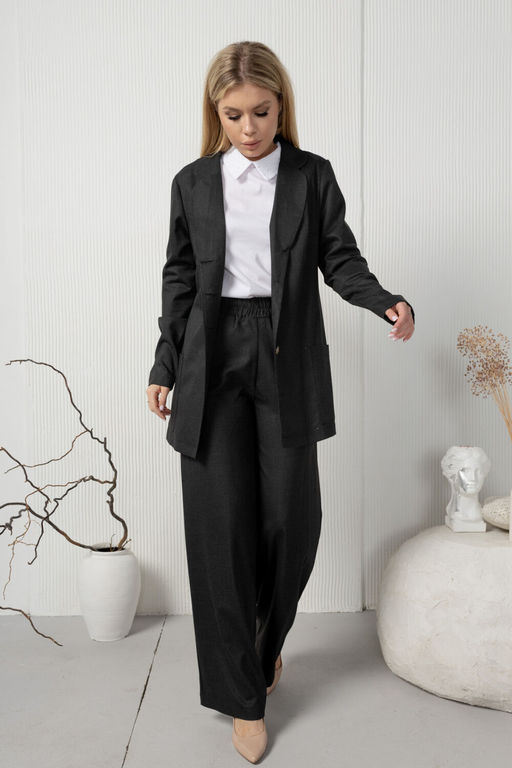 Жакет AMORI 2173 графит текстурный  фото 3