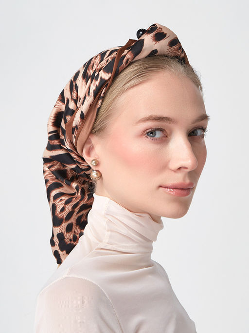 Большой, мягкий, тонкий и очень нежный платок с рисунком. - Tantino фото 6