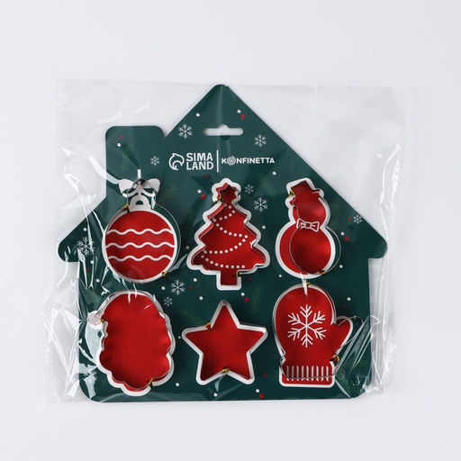 Формы для выпечки новогодние Зимние истории, 6 шт.