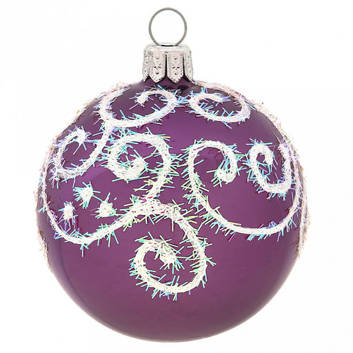 Елочная игрушка шар стеклянная Сияние д6см, цвета микс, ручная художественная роспись, подарочная упаковка (Россия) - Домашняя мода фото 3