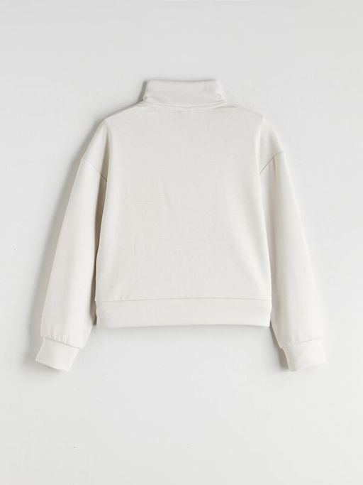 Dik Yaka K?z ?ocuk Sweatshirt
