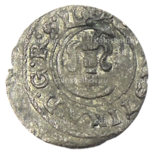 Солид 1653 года Шведская оккупация Риги  Королева Кристина