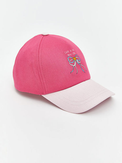 Fiyonk Bask?l? K?z ?ocuk Kep ?apka