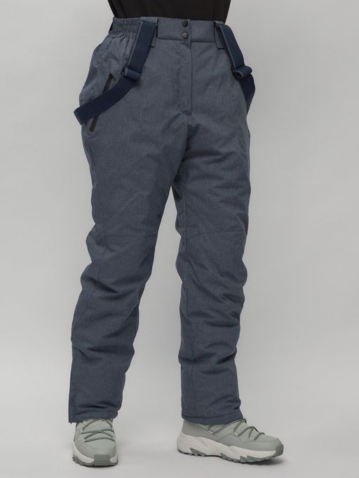 Горнолыжный костюм женский большого размера синего цвета 02282-1S - Chunmai фото 31