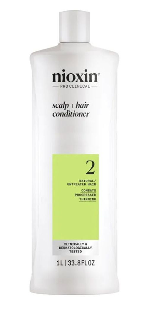 Кондиционер Система 2 для натуральных истонченных волос, 1000 мл Nioxin