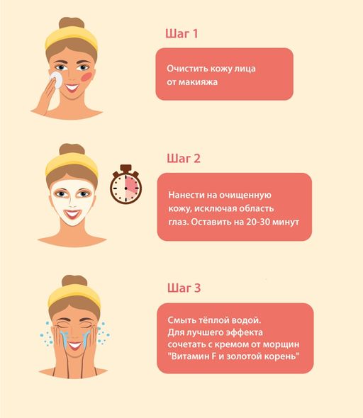 Маска от морщин Витамин F и элеутерококк 100 мл - Green mama фото 5