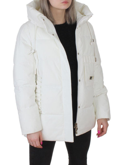 YR-6616 WHITE Куртка зимняя женская (150 гр. холлофайбер)