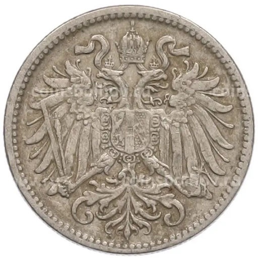 Монета 10 геллеров 1907 года Австрия