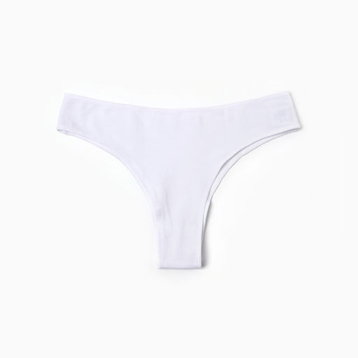 Трусы женские бразильяна MiNiMi, белые, размер 44 (S)