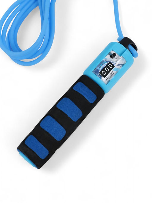 Скакалка спортивная ONLYTOP, 2.8 м, регулируемая, со счётчиком, цвет МИКС