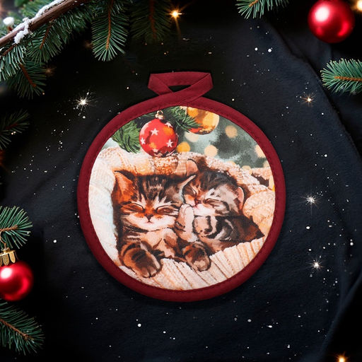 Прихватка «Этель. Уютного Нового года», 17×17 см, 100% хлопок, саржа