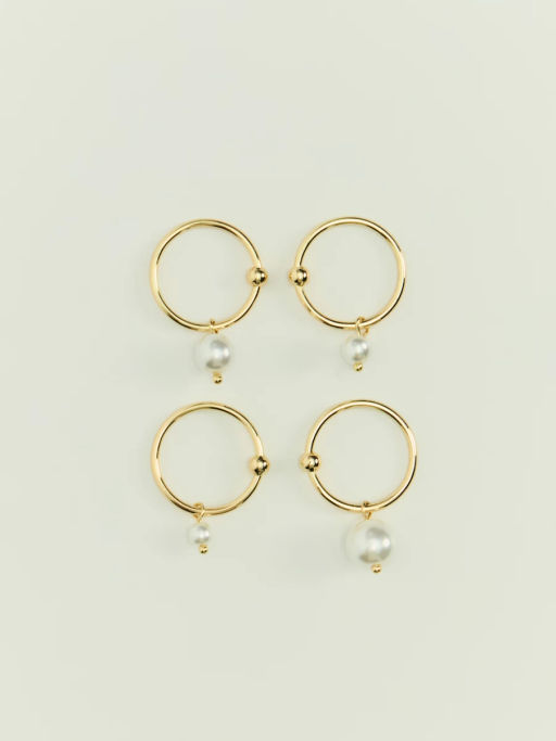 Набор колец с искусственным жемчугом ZR2605060324-6 / Zarina