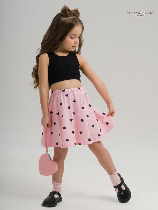 Костюм Мальвина КТ черный-черные сердечки - Sovalina фото 5