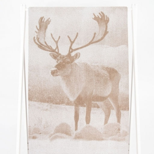 Полотенце махровое 6с102.513ж2 Фото-олень(лен3) 81х160см