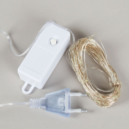 Гирлянда светодиодная нить 10 м 100 LED 8 режимов / GN20 /уп 100/холодный белый - Галеонтрейд фото 3