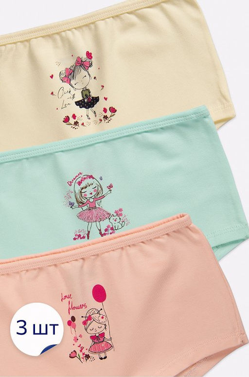 Трусы-шортики для девочки 3 шт. Baykar  фото 8