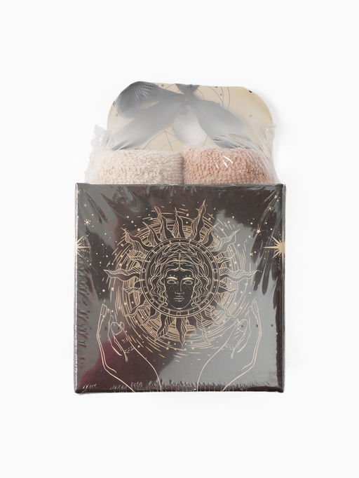 Салфетки махровые Этель Believe in magic, 4 шт., 30?30 см, хлопок 100%, бежевые/чёрные