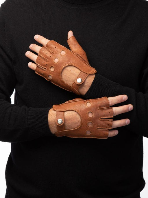 Перчатки мужские б/п OS898 camel - Eleganzza фото 5