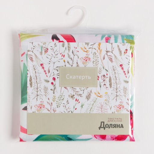Скатерть Доляна Фламинго 145*300 см, 100% п/э  фото 5