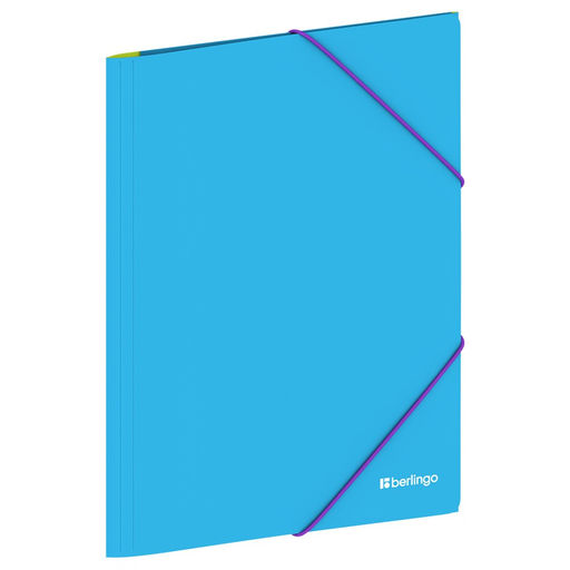 Папка на резинках BERLINGO "Raze" голубая (FB4_A4154) А4, 600мкм