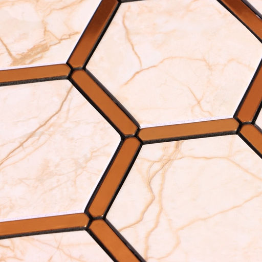 Панель ПВХ самоклеящаяся TAKE IT EASY «Мозаика соты», 300×300 мм, цвет светлый