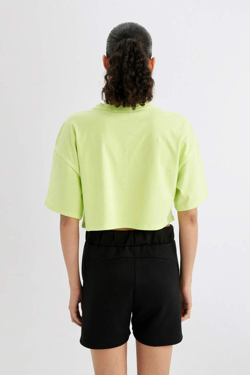 DeFactoFit Футболка Oversize с круглым вырезом и короткими рукавами NBA Wordmark  фото 6