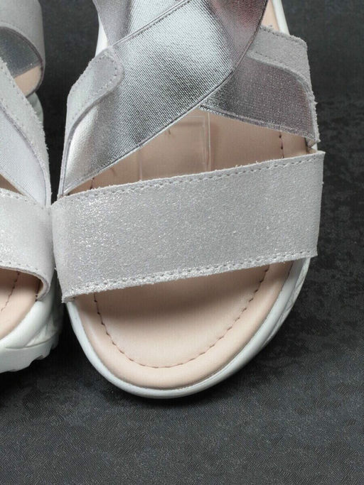 08-PED92-4 SILVER Босоножки (натуральная кожа)