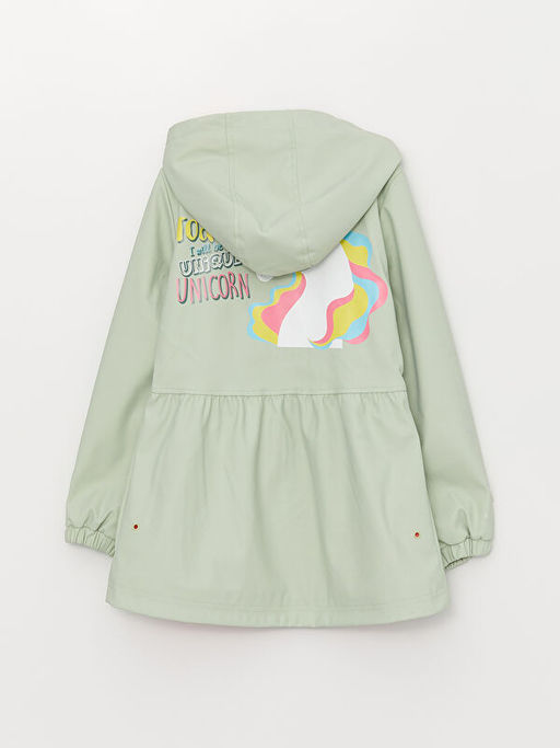 Kap??onlu Bask?l? K?z ?ocuk Mont - Waikiki фото 2