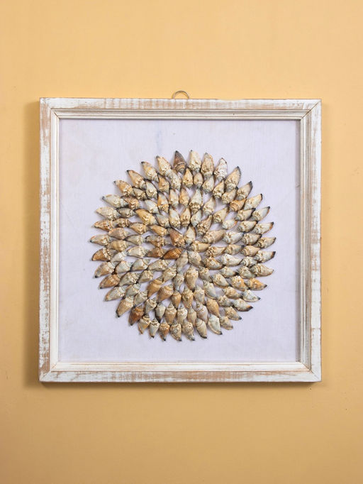 Панно «Композиция из ракушек», 45×3×45 см