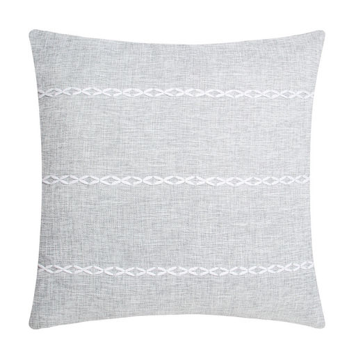 Наволочка декоративная Этель Косичка цвет серый,45х45 см полиэстер  фото 7