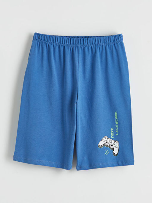 Bask?l? Erkek ?ocuk Pijama ?ort 2li