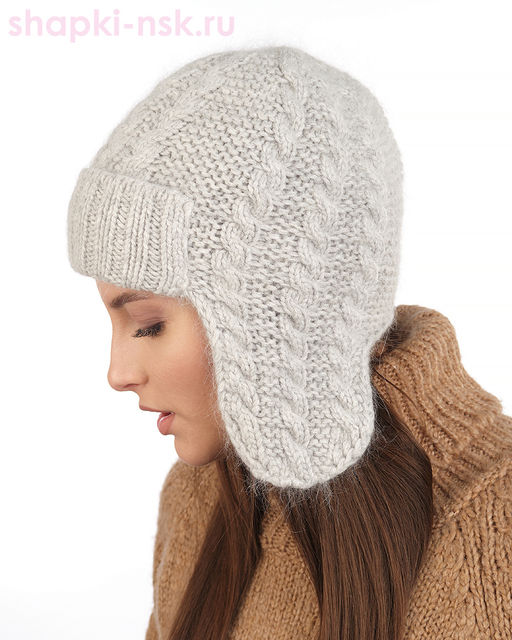 Сильвер Ушанка женская флис (56-58)