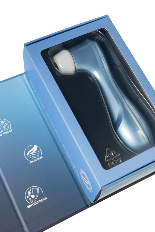 Вакуум-волновой бесконтактный стимулятор клитора Satisfyer PRO 2, силикон, голубой, 15 см.