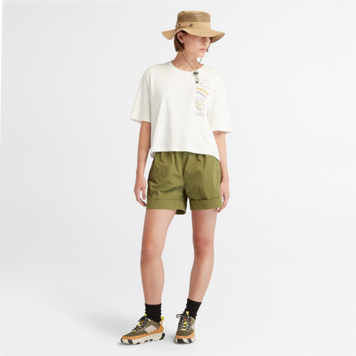 Женская футболка Timberland TIMBERF GRAPHIC TEE белая фото 2