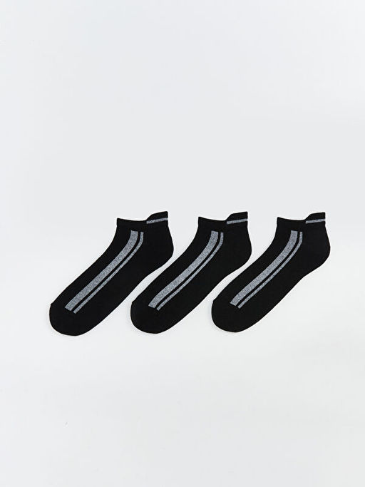 Desenli Erkek Patik ?orap 3l?