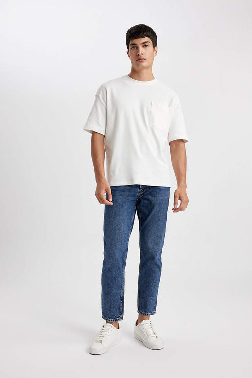 Облегающие джинсовые брюки скинни с высокой талией Wiser Wash в стиле 90-х годов - Defacto фото 4