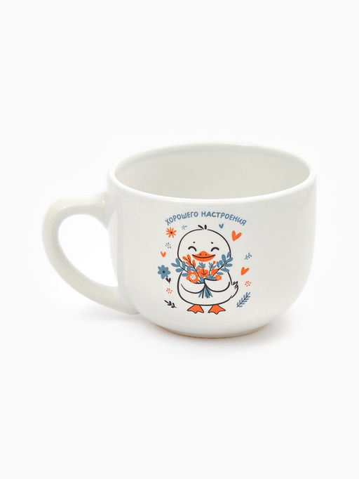 Кружка чайная керамическая Хорошего настроения, 500 мл