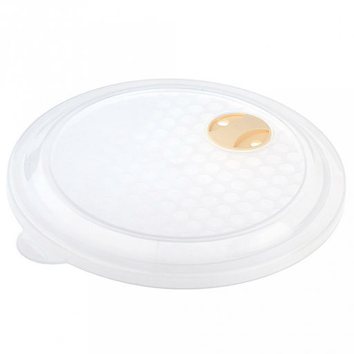 Контейнер для продуктов пластмассовый 2л, д18,8см, h10,7см, бежевый, с декором, подходит для СВЧ и морозильной камеры, Phibo (Россия) - Домашняя мода фото 6