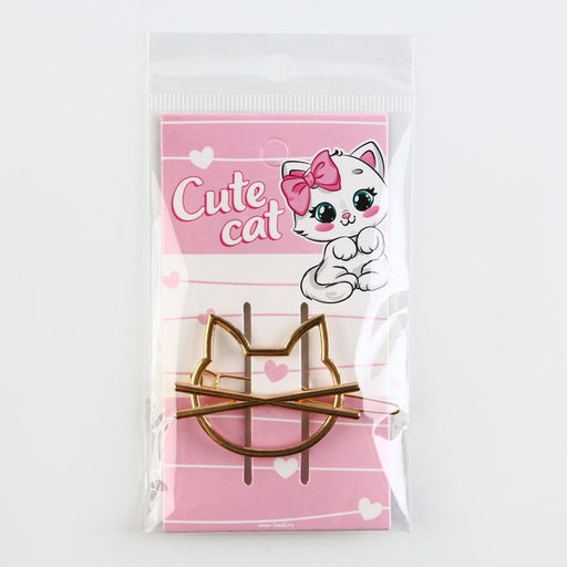 Цена за 2 шт. Заколка для волос Cute cat
