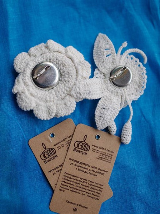 Авторское украшение 100% лен ТМ ВОЛТРИ