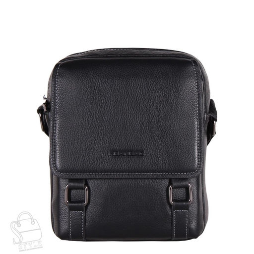 Сумка мужская кожаная 22-9003-2H black Heanbag в Новосибирске