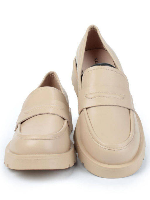 01-PDS132-3 DK. BEIGE Ботинки демисезонные женские (натуральная кожа)