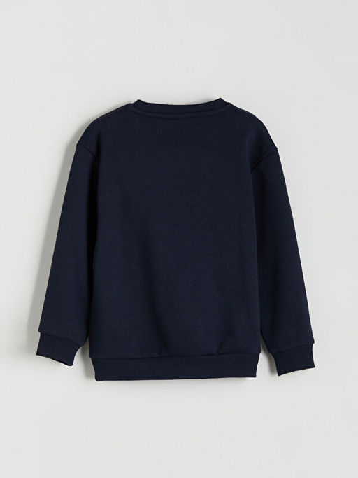 Bisiklet Yaka New York Bask?l? Erkek ?ocuk Sweatshirt