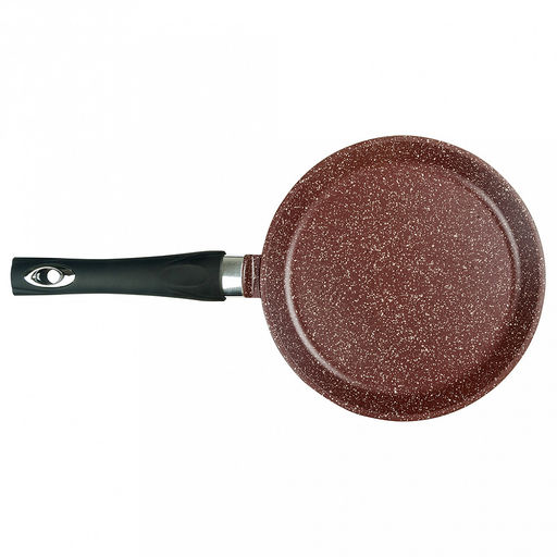 Сковорода блинная с тефлоновым покрытием д26см "Шоколад", h2см, s0,3см, ручка из термостойкого пластика (Россия)