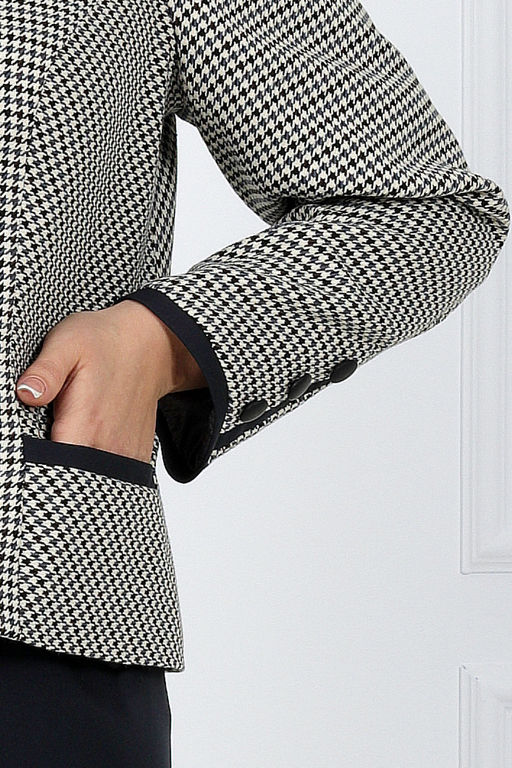 Костюм Ninele 7447 гусиная лапка серая  фото 2