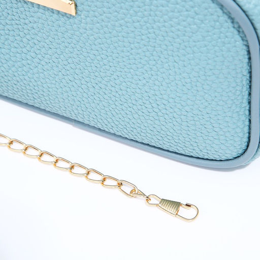 Сумка кросс-боди на молнии, цвет голубой - Simaland фото 9