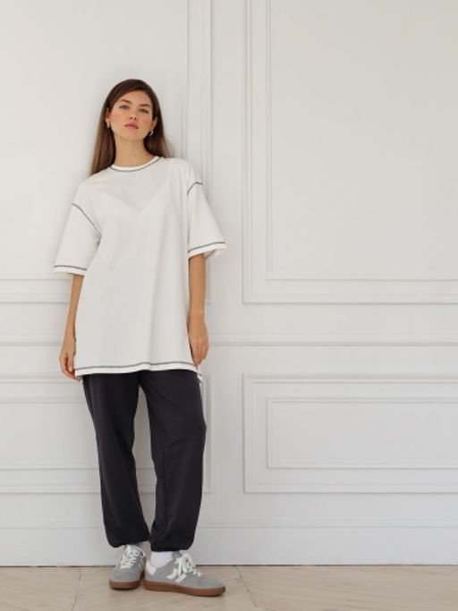 MY Футболка жен. over fit plus ФБ030  фото 5